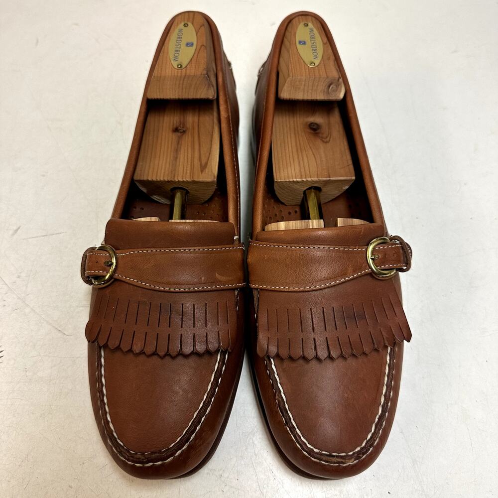 NWOT Rancourt & Co x FootJoy Buckle Loafer Kiltie Brown Made in Maine USA 10.5 D